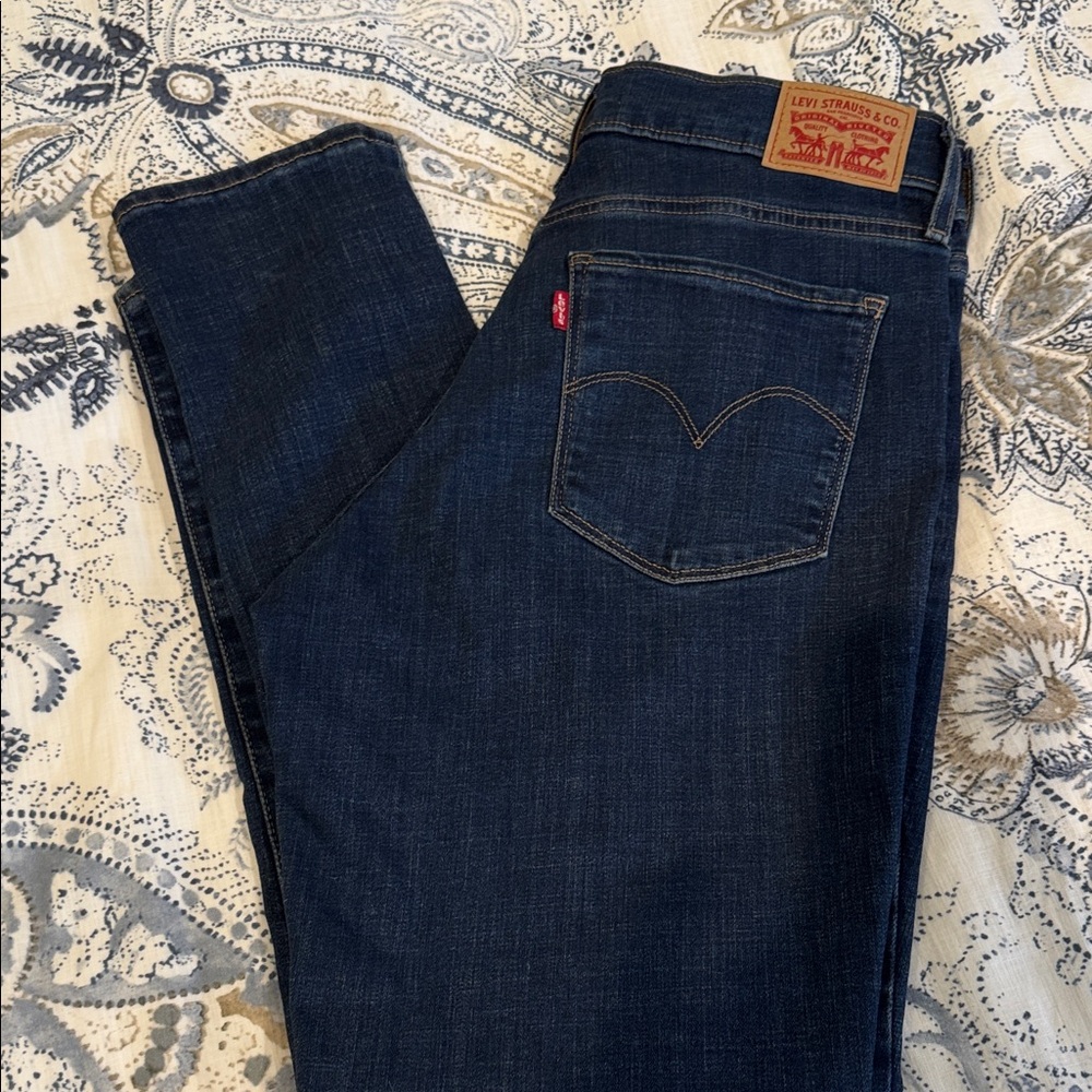 Levi's Women's Dark Blue Straight Leg Jeans